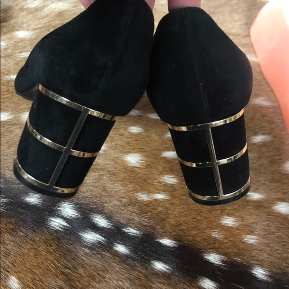 Steven By Steve Madden Buena Black Suede Heels Sz8 - Picture 6 of 8